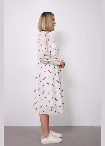 Біла жіноча бавовняна сукня з вишивкою біла з підкладкою You Best (330752754)