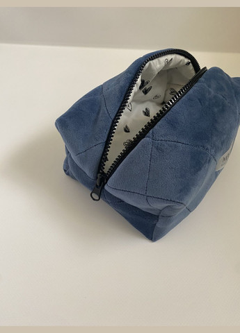 Косметичка велюровая цвета джинс синий Magic (329999113)