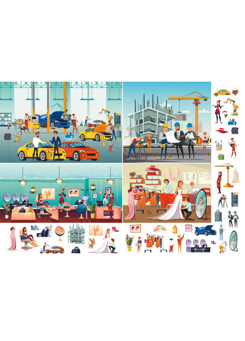 Книга-картонка "Великий виммельбух. Професії" (укр) MIC (292142257)