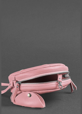 Кожаная круглая женская сумка Бон-Бон розовая (A-026852) BlankNote кросс-боди (327874346)