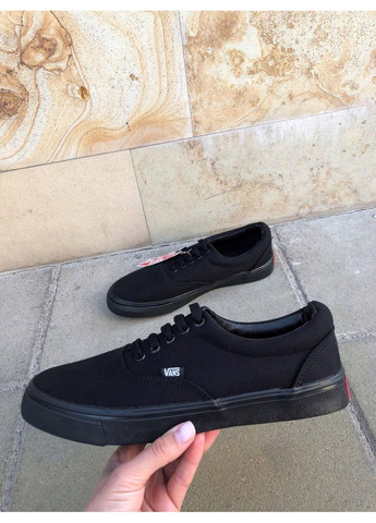 Черные демисезонные кеды мужские vans era full black ванс No Brand