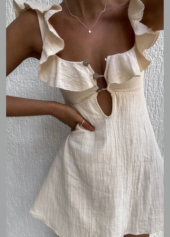 Світло-бежева повсякденний сукня жіноча Україна однотонна