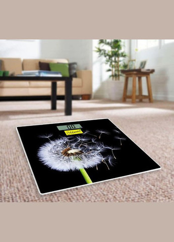 Ваги електронні для підлоги MR-1828 Кульбаба зі скляною платформою для зважування до 150 кг Maestro (336146344)