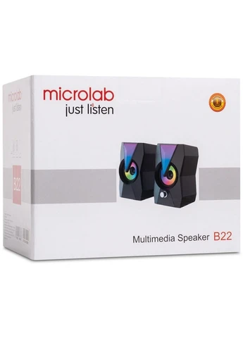 Акустическая система B22 2.0, USB, mini-jack, черный Microlab (314981012)