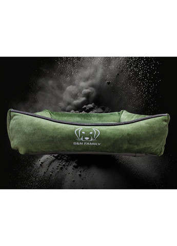 Лежанка 100х70х20см из текстиля для средних собак "Topaz Green 33 " (Зеленый) S&N Family (361204498)