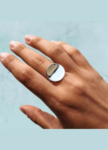 Серебряное кольцо без камней Круг размер серебро 925 пробы Родированное 1029к 3.64г Nobrand (363969067)