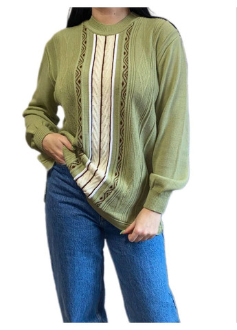 Лаймовый демисезонный свитер Wool & Cashmere