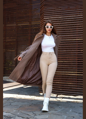 Кавове демісезонне Пальто MN