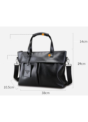 Чоловічий діловий портфель для документів формат А4 чорний ProDobro (363221702)