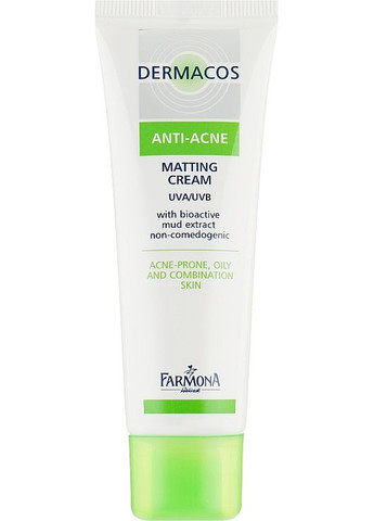 Мотивирующий дневной крем для лица - Dermacos Anti-Acne Matting Cream 50ml (123031-12253) Farmona (368857072)