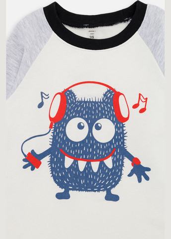 Серая зимняя пижама для мальчика цвет серый цб-00262104 Dexters