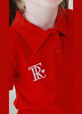 Красная детская футболка-футболка-поло для девочки hc (h001-6212-091-22) для девочки No Brand