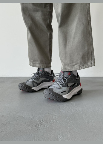 Серые демисезонные кроссовки мужские и женские nike acg mountain fly gore-tex grey | найк асж маунтин флай серые No Brand