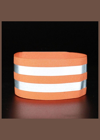 Светоотражающая повязка фликер Oversleeve для одежды на липучке Orange No Brand (338620249)