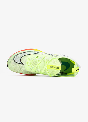Зеленые демисезонные мужские и женские кроссовки nike air zoom alphafly next 2 green | найк аир зум алфафлай зеленые No Brand