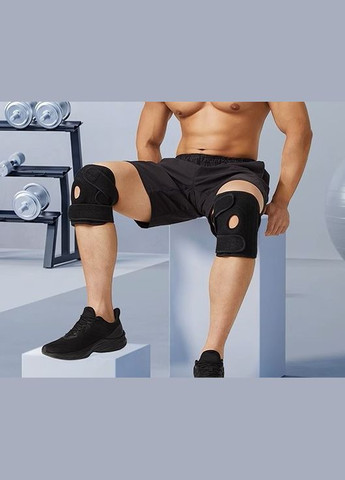 Бандаж для коліна універсальний широкий чорний Umay (317955989)