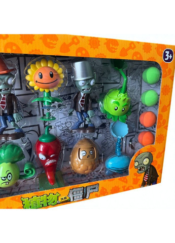 Набір дитячі ігрові фігурки рослиніння проти зомбі, іграшка фігурка Plants vs Zombies у коробці Diy (369503017)