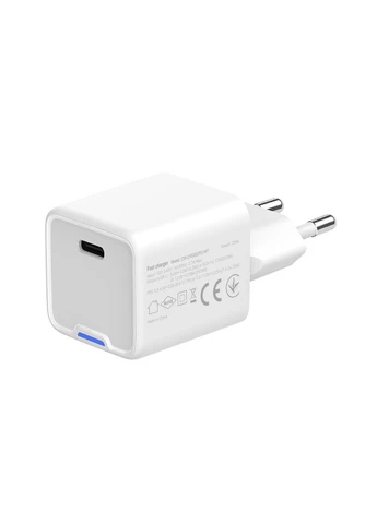 Мережевий зарядний пристрій GaN Mini 25W PD Port PPS USB-C White (CW-CHS052PD-WT) Colorway (376826727)