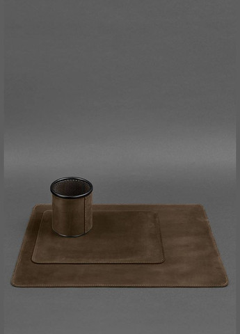 Набор для рабочего стола из натуральной кожи 1.0 темно-коричневый Crazy Horse (A-027510) BlankNote (330144332)