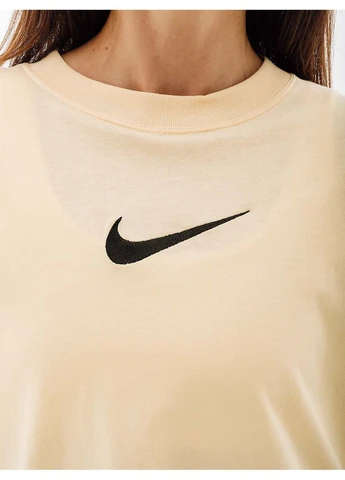 Жіноча Футболка W NSW TEE BF MS Жовтий Nike - (367598716)