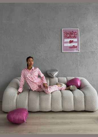 Рожева всесезон стильна піжамка Vakko