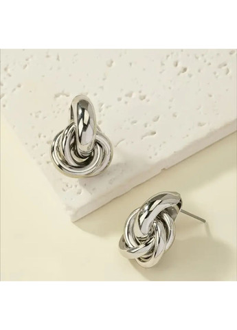 Серьги - гвоздики "Серебряный узел" No Brand (365797665)