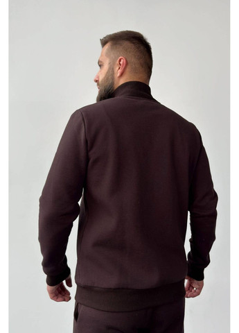 Коричневый демисезонный спортивный костюм на флисе (кофта, брюки), цвет коричневый Nenka