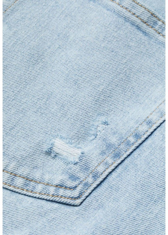 Жіночі джинсові шорти з високою талією Н&М (56904) W42 Блакитні H&M (290317125)