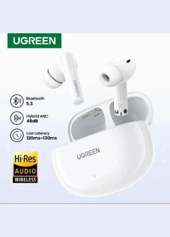 Бездротові навушники WS200 HiTune T6 Hybrid Active Noise-Cancelling Earbuds(UGR-15158) (UGR-15158) Ugreen (300685621)