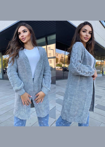 Серый демисезонный кардиган Vakko