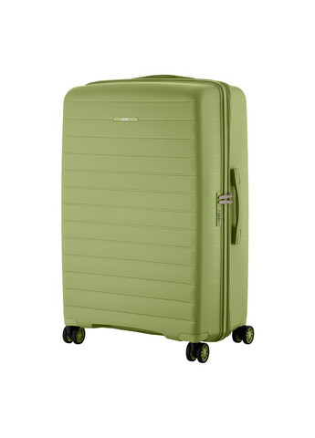 Набір валіз, Aero, поліпропілен, (L+M+S), TSA, 4 колеса, EXP, оливково-зелений 2E (365069111)