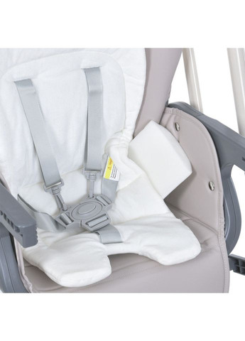 Стільчик-гойдалка для годування SWAN сірий для дітей від 6 місяців з музикою та Bluetooth управлінням El Camino (368758070)