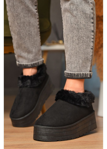 Угги женские на меху черного цвета Let's Shop (368540520)