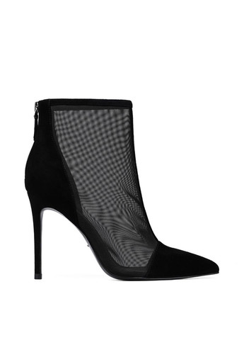 Осенние женские ботинки ma37004-87-1 черный велюр MiaMay