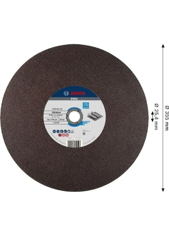 Диск отрезной по металлу Professional 355x3,1x25,4 мм (2.608.602.759) Bosch (389483295)