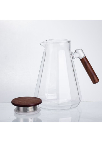 Кувшин для напитков 1.7 (л) с ручкой и бамбуковой крышкой 64486-72 Yiwu (370800052)