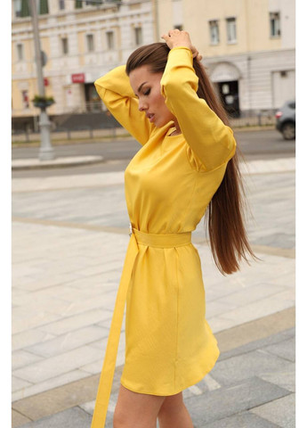 Желтое платье Chenille