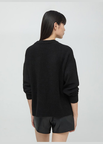 Чорний зимовий светр жін Terranova