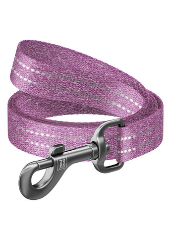Поводок для собак Re-cotton светоотражающий, S, Ш 15 мм, Д 500 см фиолетовый WAUDOG (322642184)