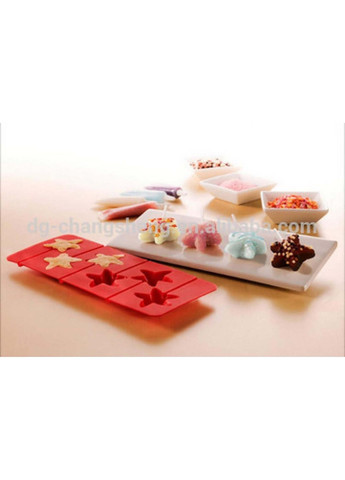 Силіконова форма для льодяників і цукерок на паличці "Зірка" Kitchen Master (339042279)