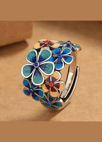 Вінтажне кільце етно стиль з регульованим розміром. Біжутерія No Brand (334010965)