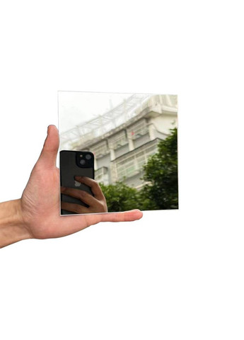 Дзеркальні акрилові наклейки квадрати 15 х 15 см Б317 - 6 шт No Brand (302319130)