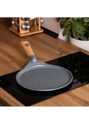 Сковорода для блинов MGC с мраморным антипригарным покрытием 24 см, серый MGC HP-4-428G No Brand (360481749)