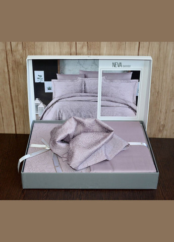 Постельное белье Cotton Satin семейный 160x220 см Neva Lavender First Choice (318387150)