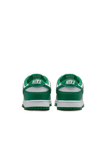 Зеленые демисезонные мужские кроссовки dunk low retro зеленый Nike