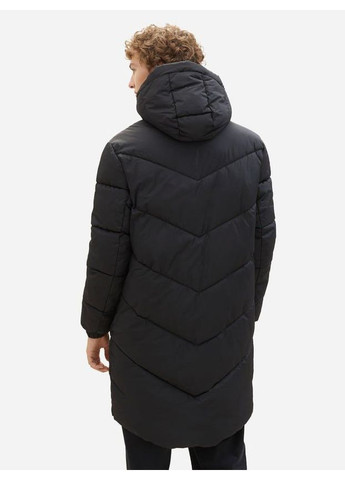 Черная зимняя куртка удлиненная зимняя Tom Tailor