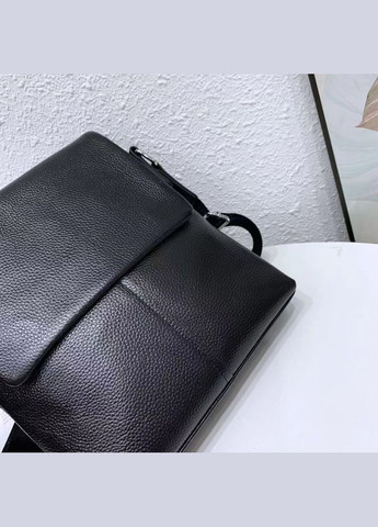 Кожаная мужская черная сумка через плечо мягкая 12977 Tiding Bag (321110965)