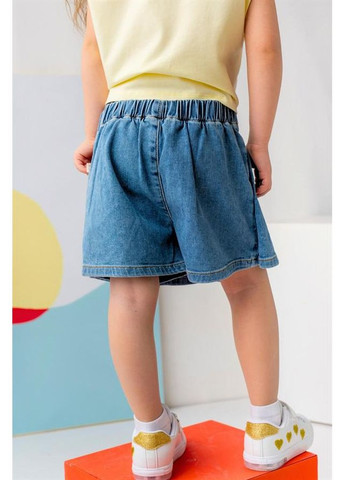 Джинсова спідниця-шорти для дівчинки, колір синій, вік 9-10 років, зріст 140 см Zeyland (371918581)