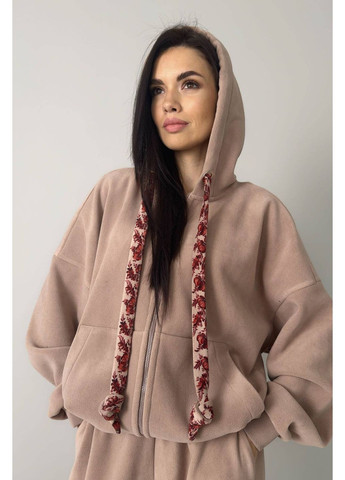 Флисовый костюм (кофта,брюки), цвет Темно-бежевый Nita (371141415)