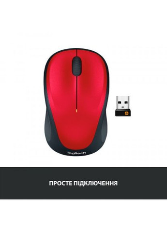 Мишка (910-002496) Logitech m235 red (268142216)